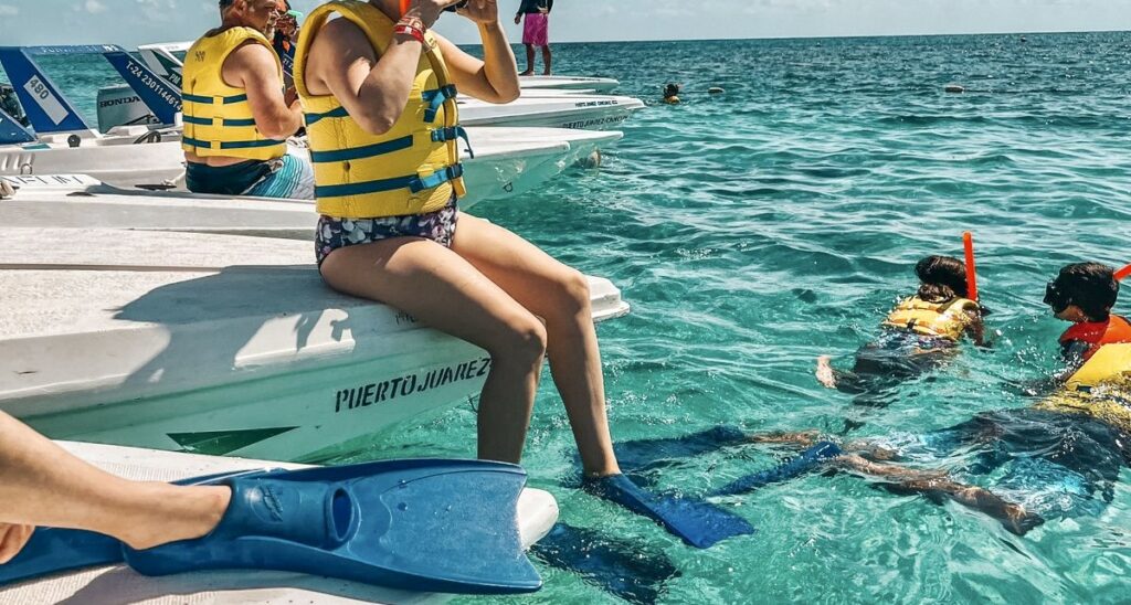snorkeling at Puerto Maya Cancun
