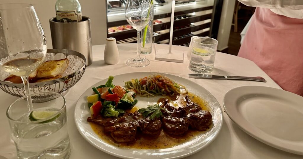 Italian steak dinner