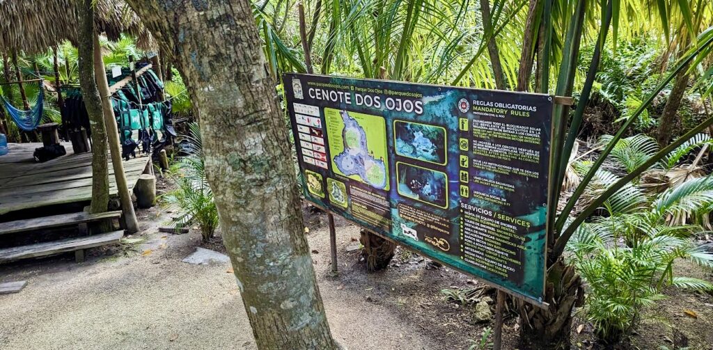 Cenotes Dos Ojos entrance
