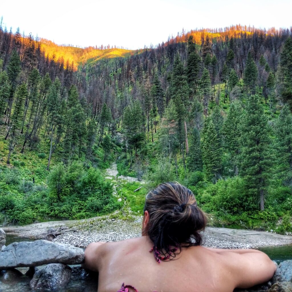 Pine Flats Hot Spring Parking Garden Valley