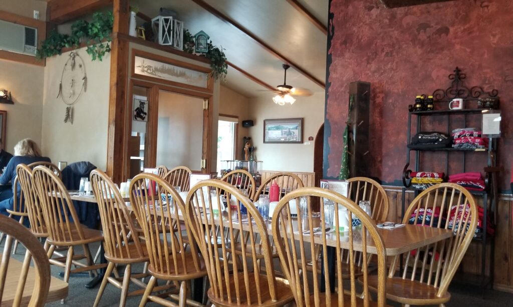 The dining room at Running Bear Pancake House.