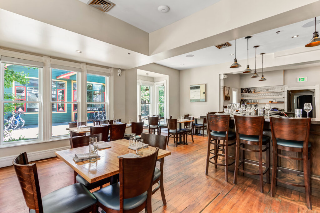 classy dining area