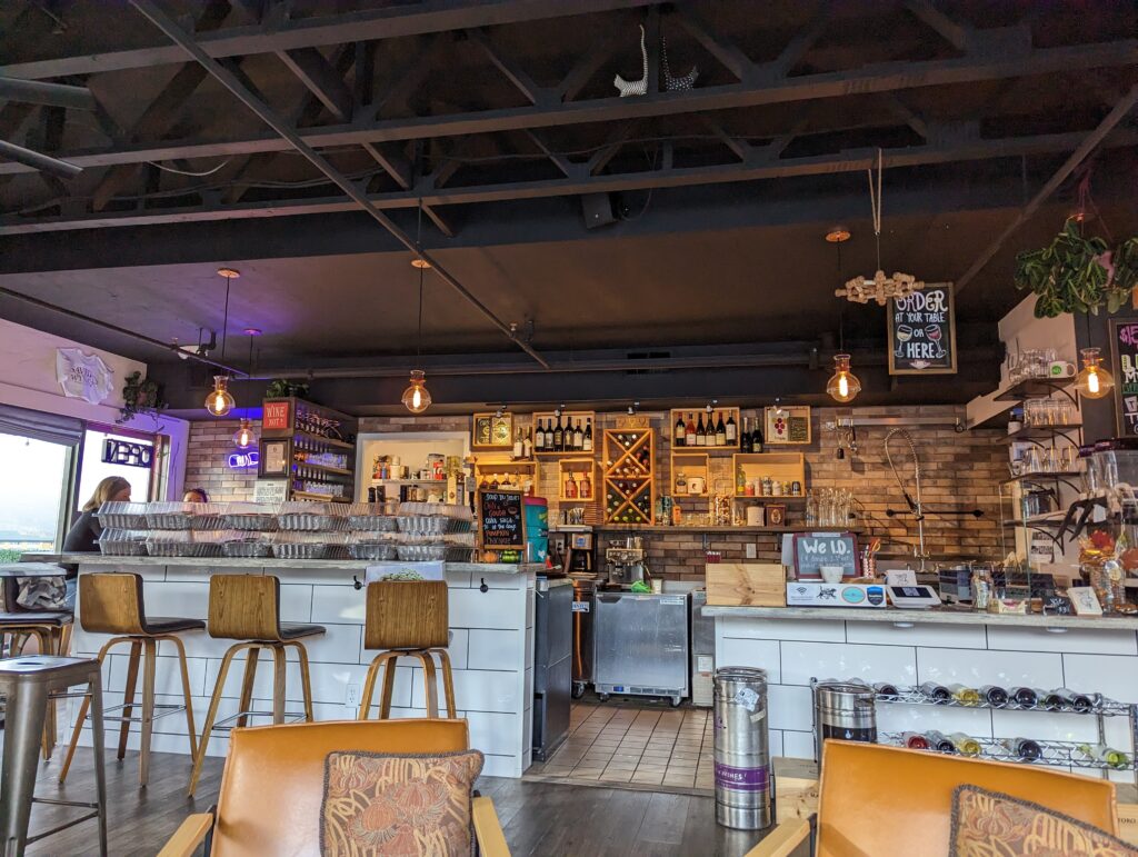 inside dining area