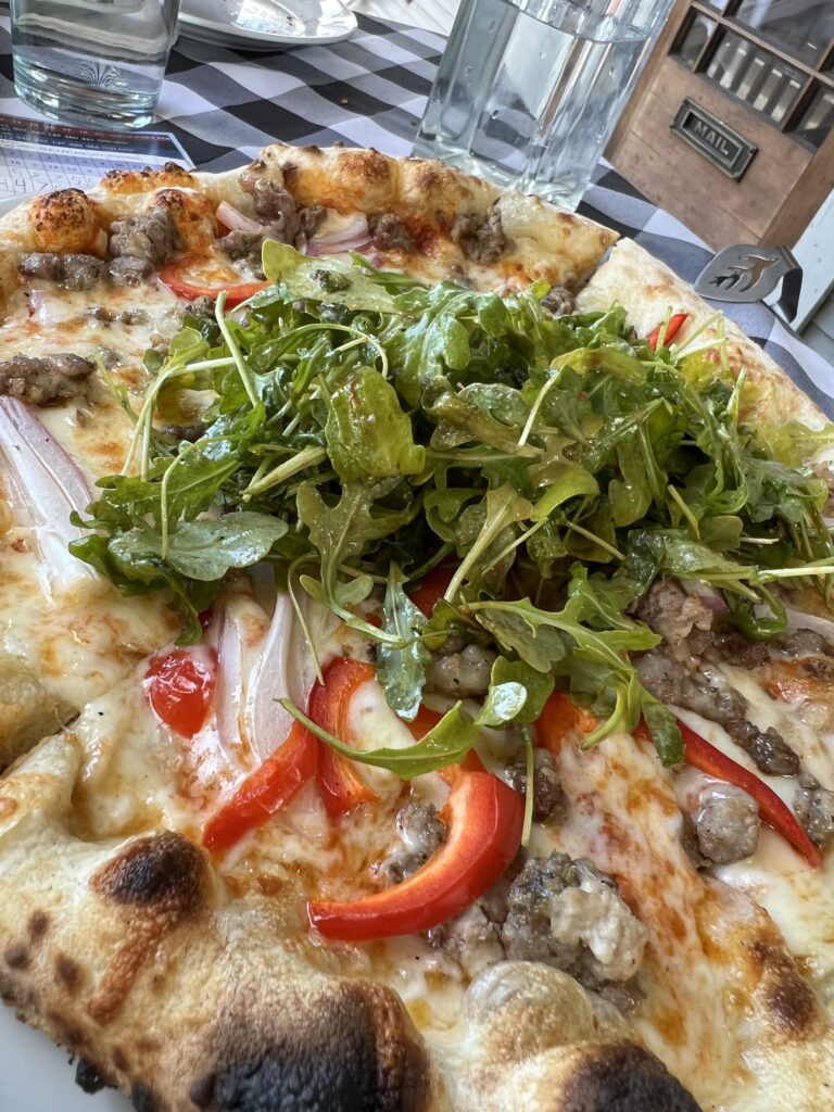 pizza at Forage Café