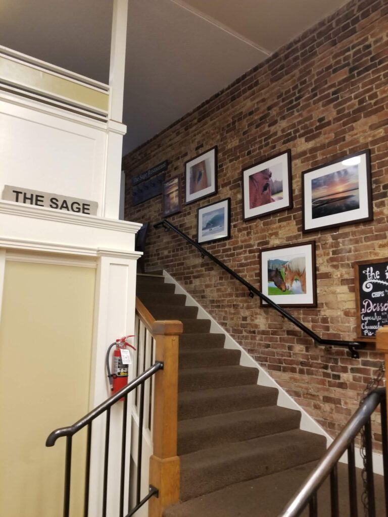 Sage Restaurant interior staircase