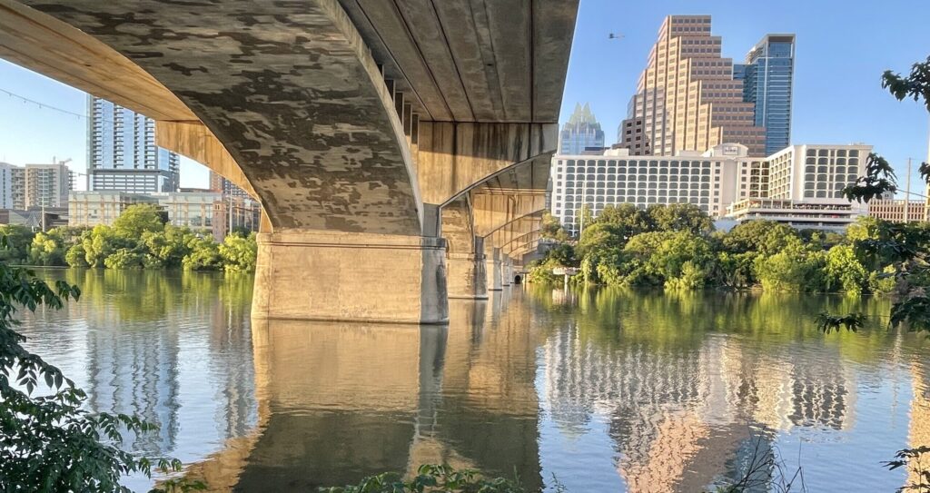 Beneath Congress Avenue Bridge