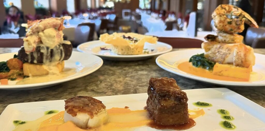 entrees at Vargas Cut and Catch