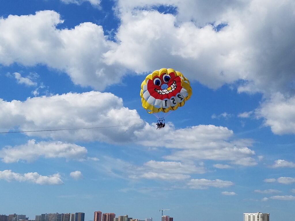 parasailing