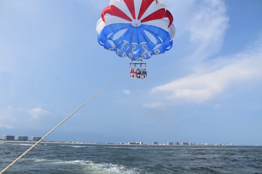 Visitors Parasailing