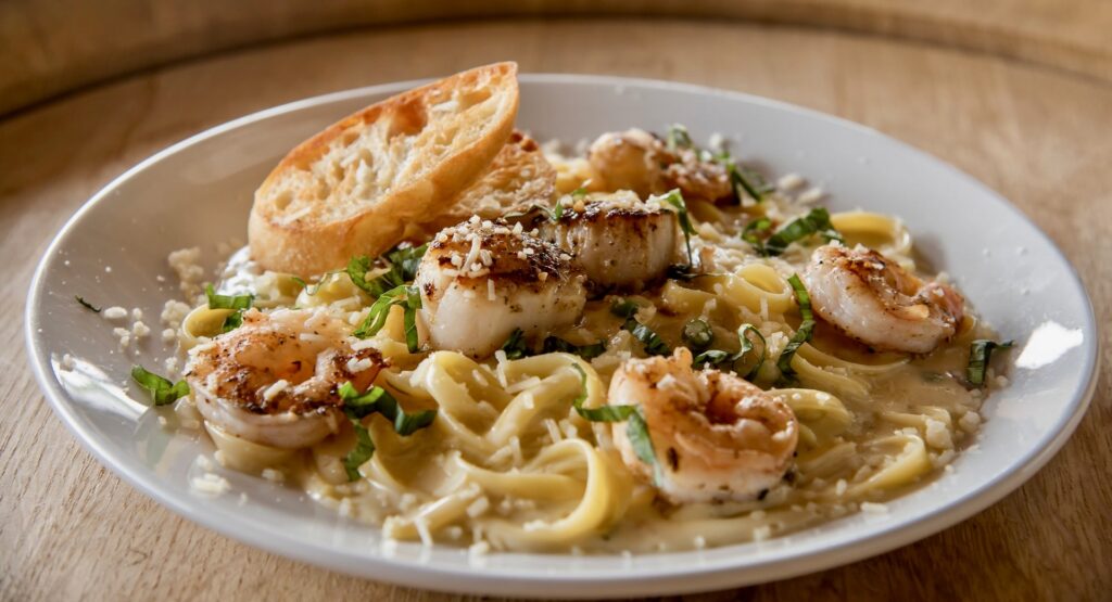 shrimp pasta entree