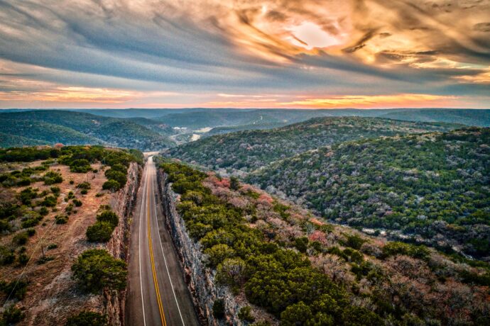 Texas Hill Country sunset